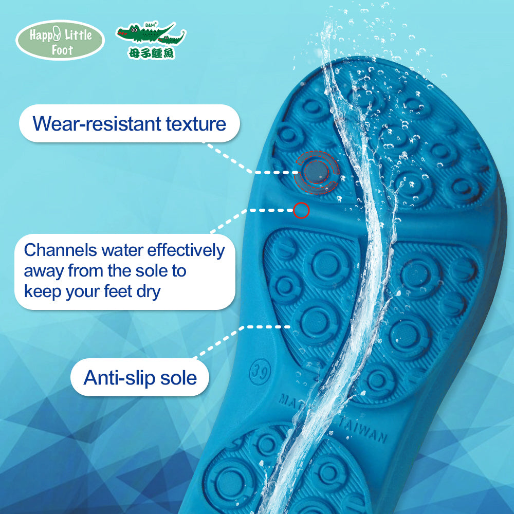 Taiwan B&M 母子鳄鱼 Two-colour tone health sandals BCU 188