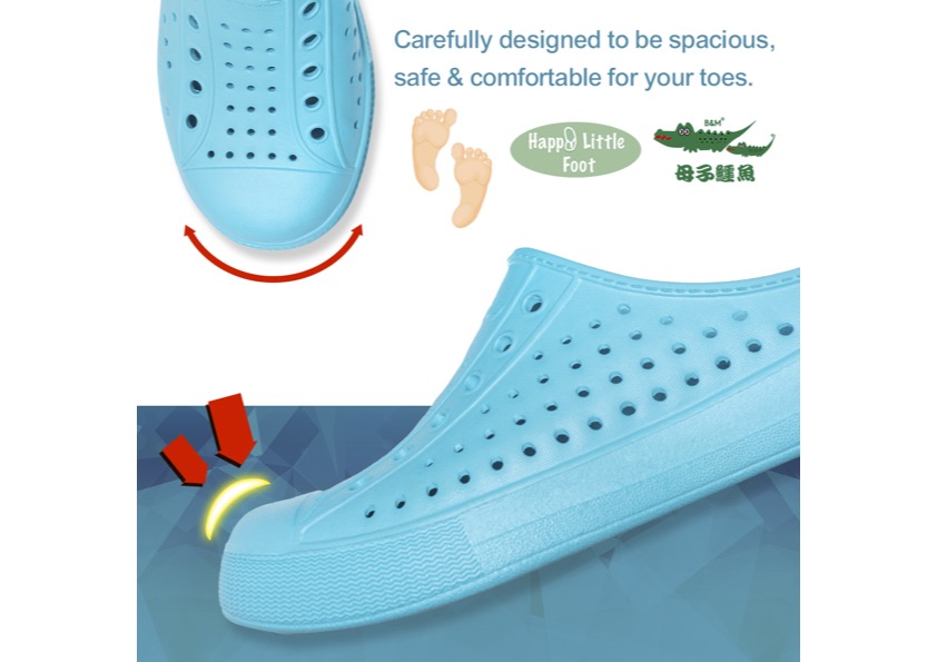 Taiwan B&M 母子鳄鱼 Light weight breathable shoes BCU 5206