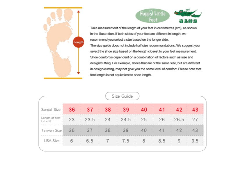 Taiwan B&M 母子鳄鱼 Light weight breathable shoes BCU 5206