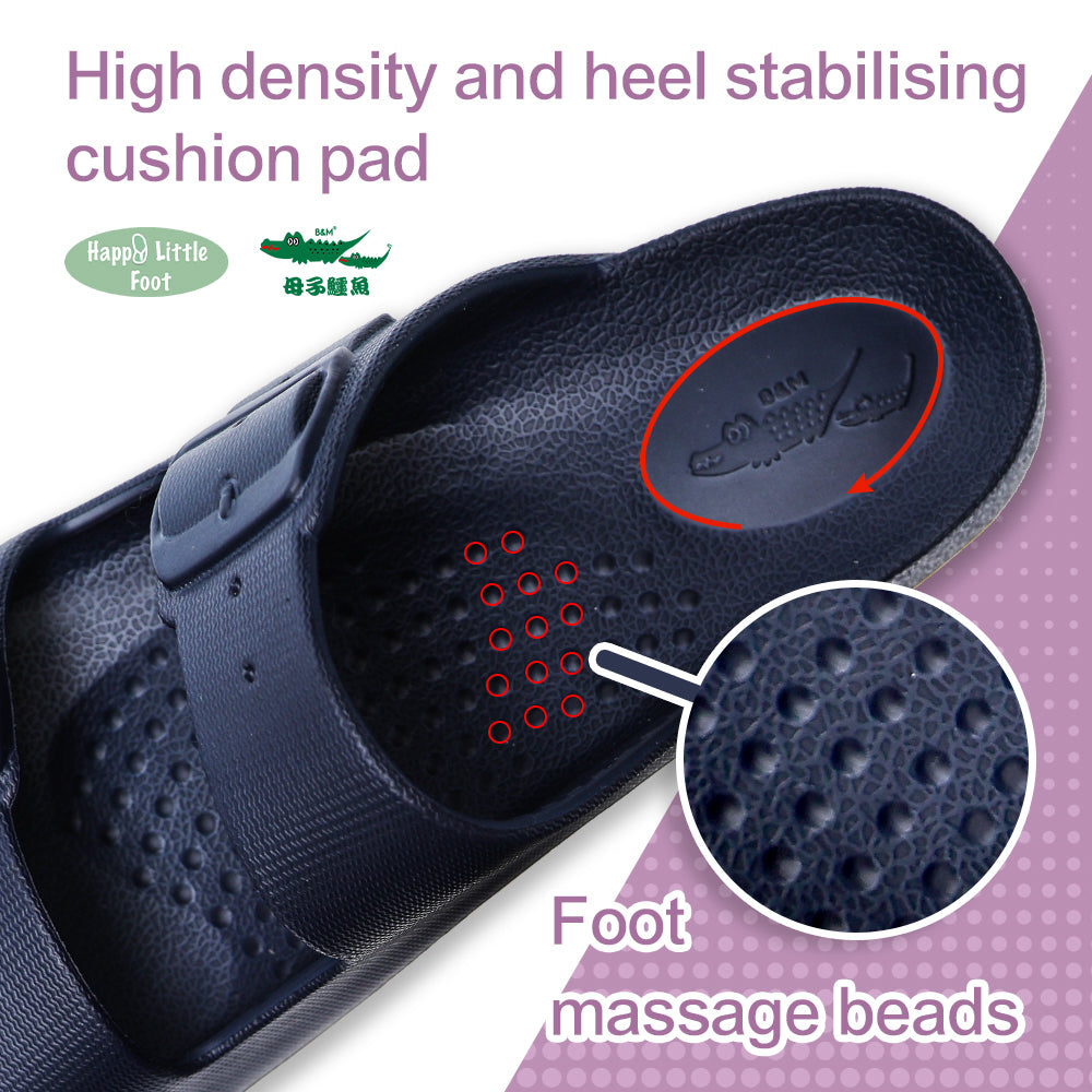 Taiwan B&M 母子鳄鱼 Two-colour tone sandals for casual wear BCU 5829 (Highly recommended product)