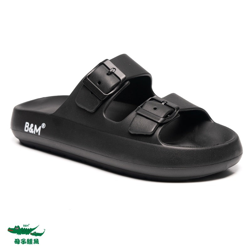 Taiwan B&M 母子鳄鱼 Light weight fashionable casual slides BD 5700