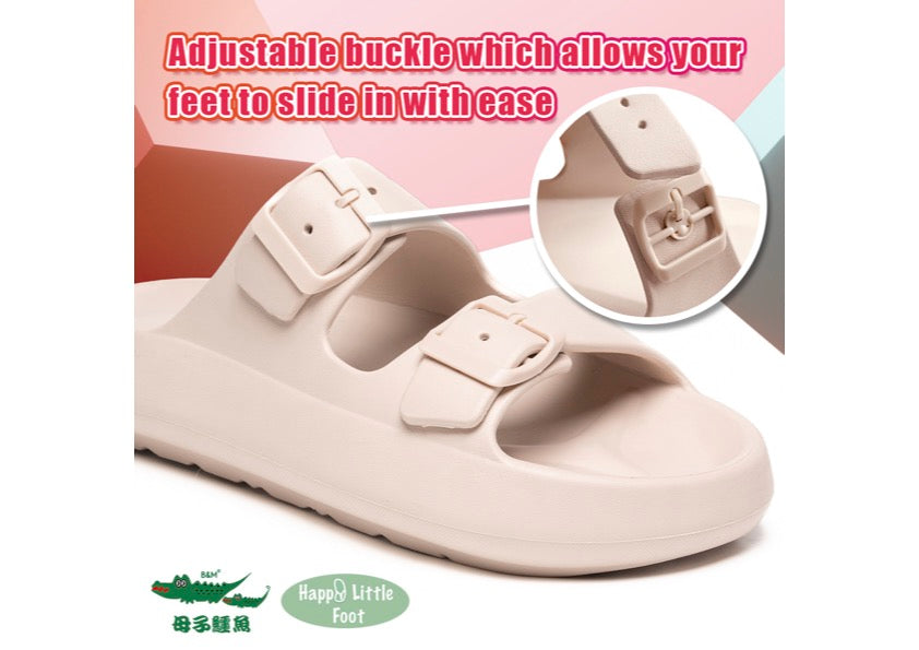 Taiwan B&M 母子鳄鱼 Light weight fashionable casual slides BD 5700