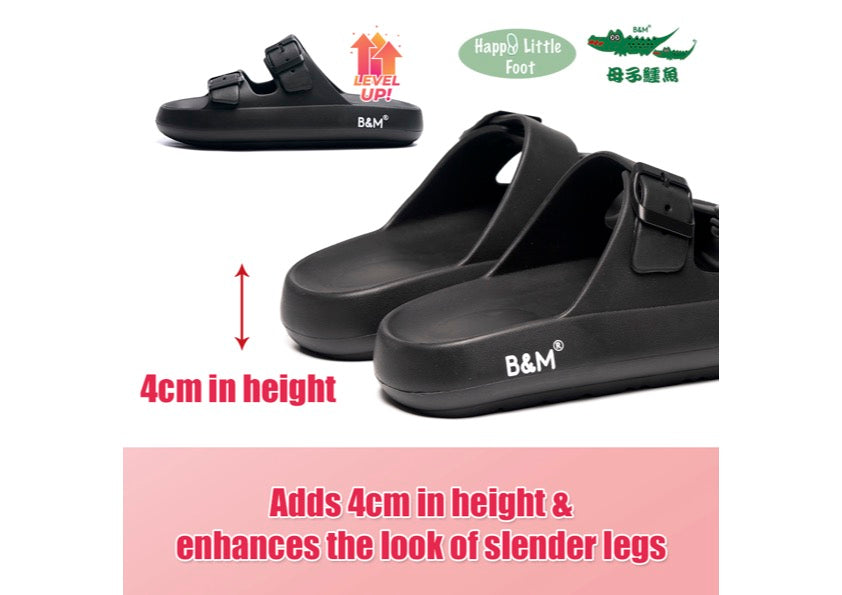Taiwan B&M 母子鳄鱼 Light weight fashionable casual slides BD 5700