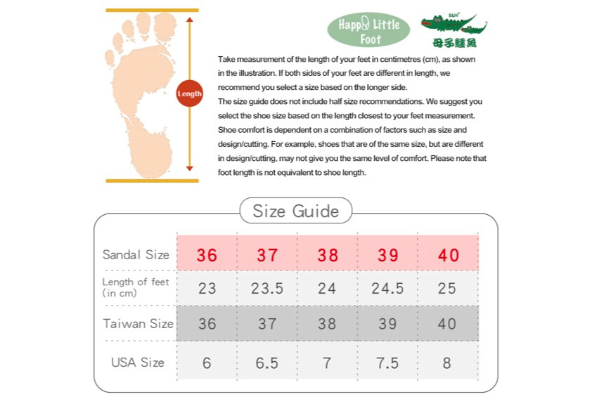 Taiwan B&M 母子鳄鱼 Light weight fashionable casual slides BD 5700