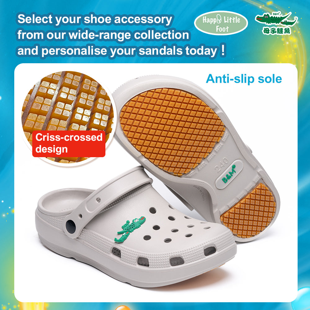 Taiwan B&M 母子鳄鱼 Perfect slip-on sandals for casual wear BGM 5353