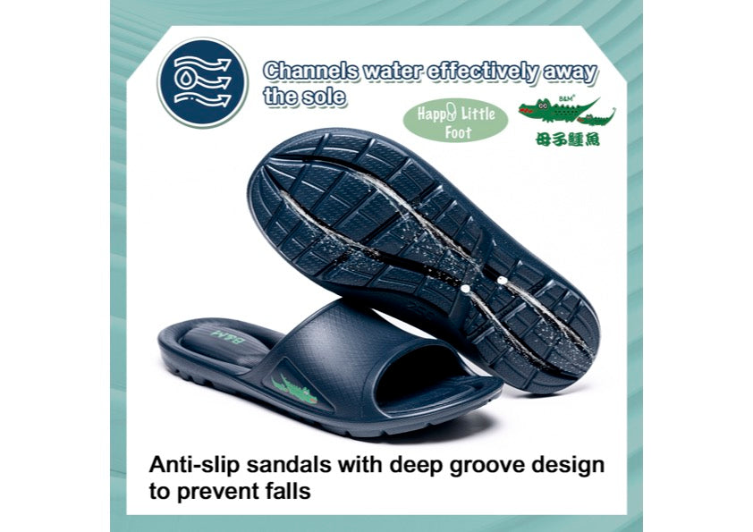 Taiwan B&M 母子鳄鱼 Light weight slip-on massage sandals BGP 5660