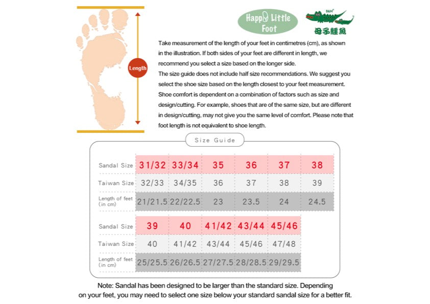 Taiwan B&M 母子鳄鱼 3rd Generation running Y Sandals BN 68 (Highly recommended product)