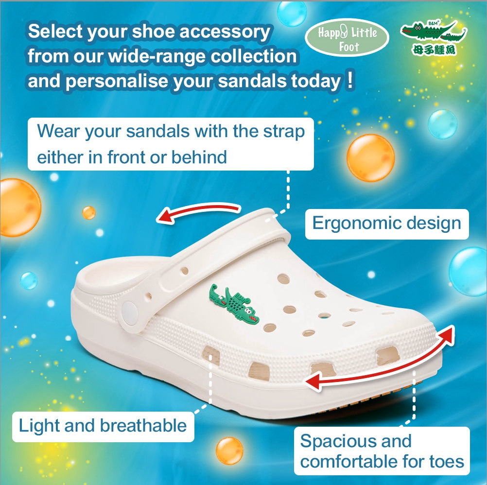 Taiwan B&M 母子鳄鱼 Perfect slip-on sandals for casual wear BGM 5353