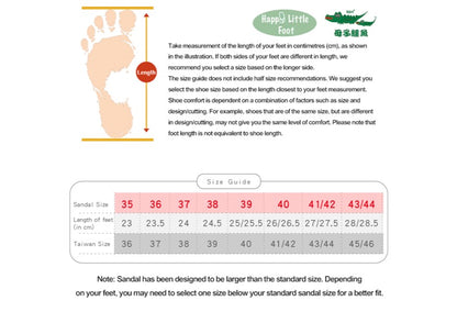 Taiwan B&M 母子鳄鱼 Two-colour tone health sandals BCU 188