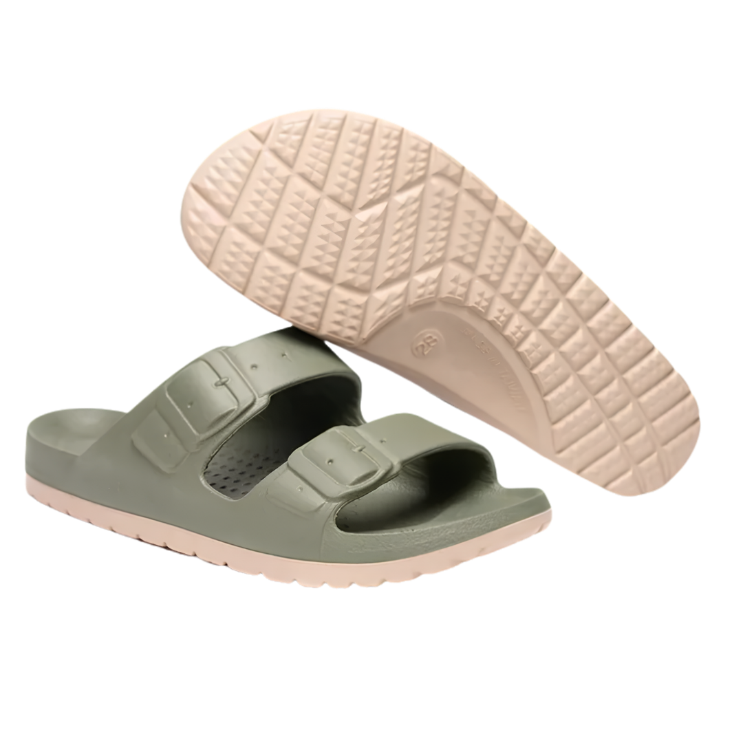Taiwan B&M 母子鳄鱼 Two-colour tone sandals for casual wear BCU 5829 (Highly recommended product)
