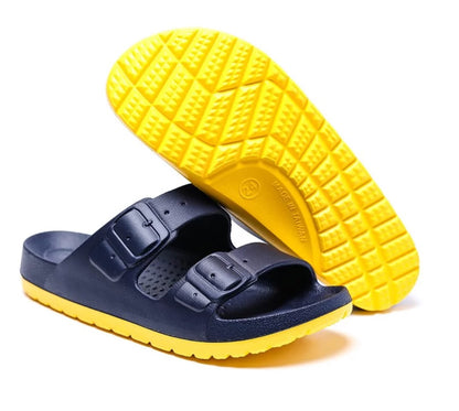 Taiwan B&M 母子鳄鱼 Two-colour tone sandals for casual wear BCU 5829 (Highly recommended product)