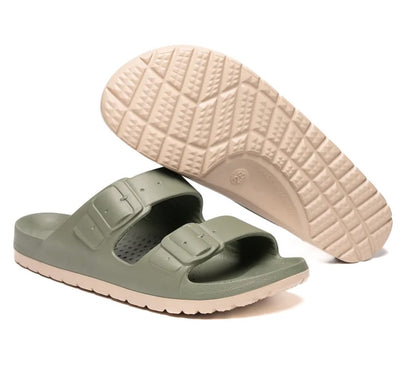 Taiwan B&M 母子鳄鱼 Two-colour tone sandals for casual wear BCU 5829 (Highly recommended product)