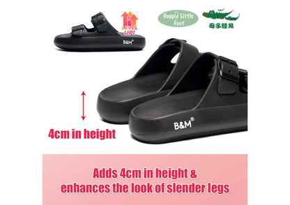 Taiwan B&M 母子鳄鱼 Light weight fashionable casual slides BD 5700