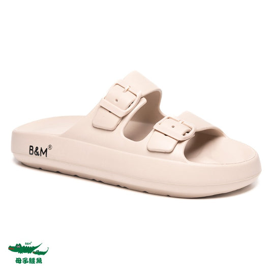 Taiwan B&M 母子鳄鱼 Light weight fashionable casual slides BD 5700
