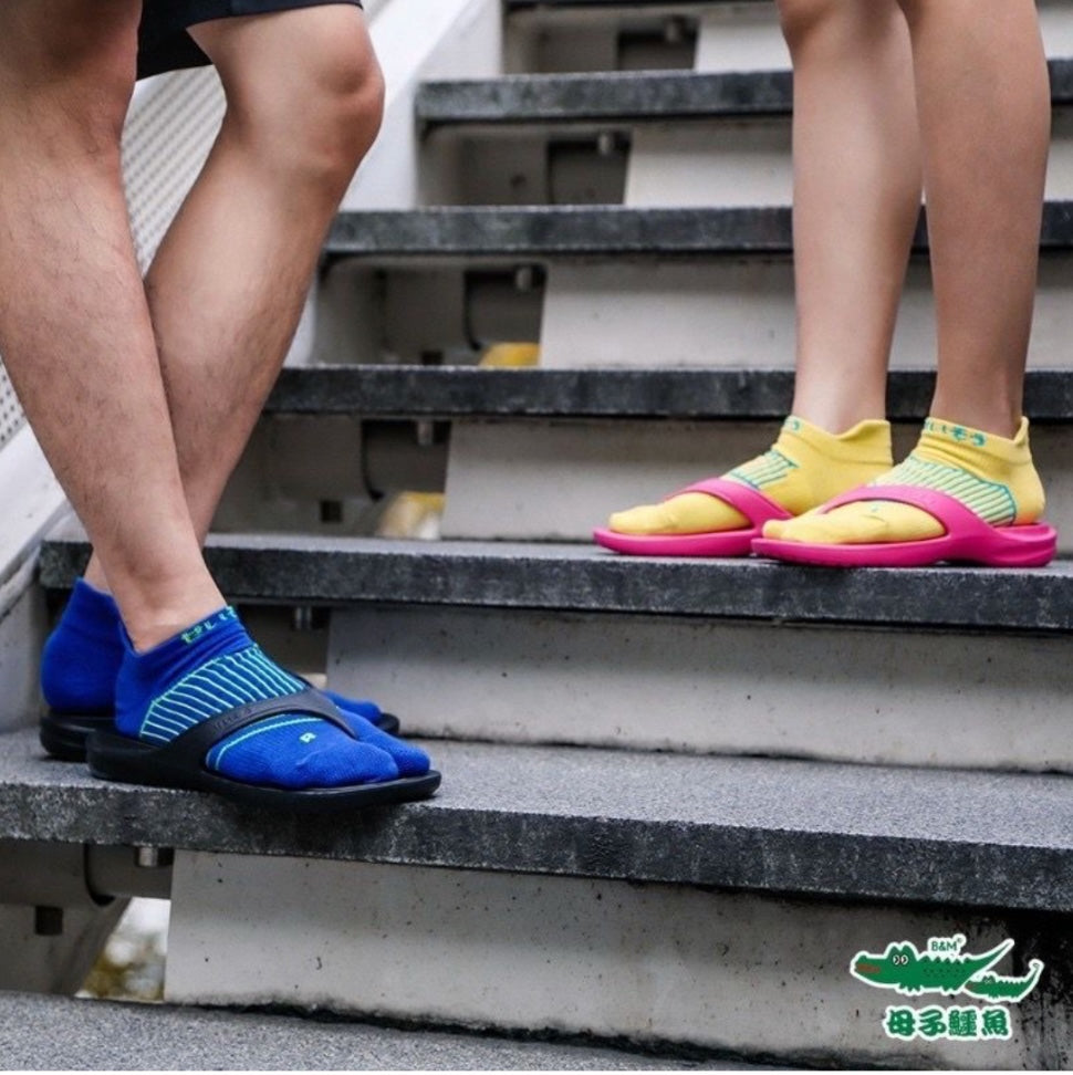Taiwan B&M 母子鳄鱼 Breathable fabric socks suitable for running Y sandals BFJ 106
