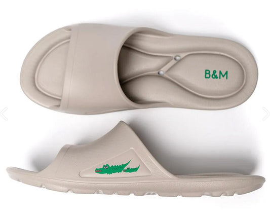 Taiwan B&M 母子鳄鱼 Light weight slip-on massage sandals BGP 5660