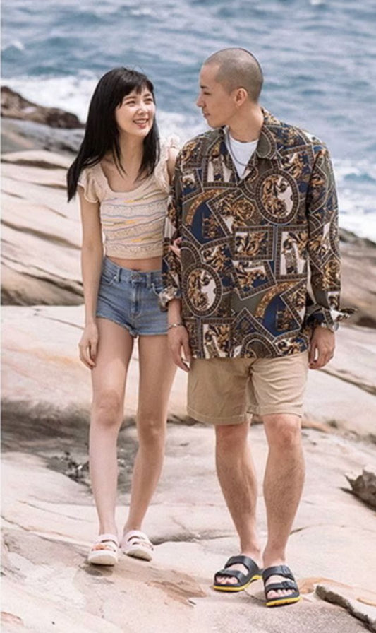 Taiwan B&M 母子鳄鱼 Two-colour tone sandals for casual wear BCU 5829 (Highly recommended product)